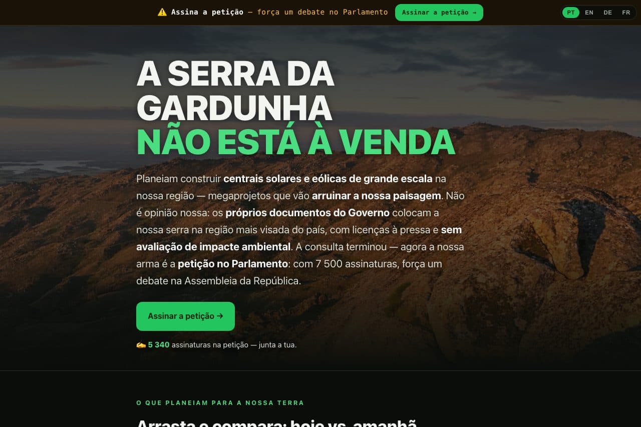 Salvar a Gardunha — screenshot